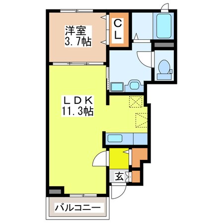 グリーンアベニューＥの物件間取画像